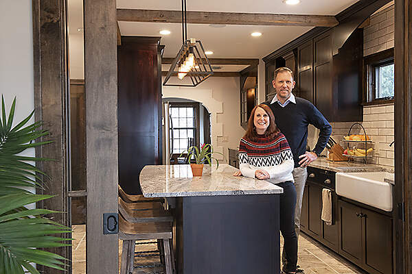 couple in kitchen remodel